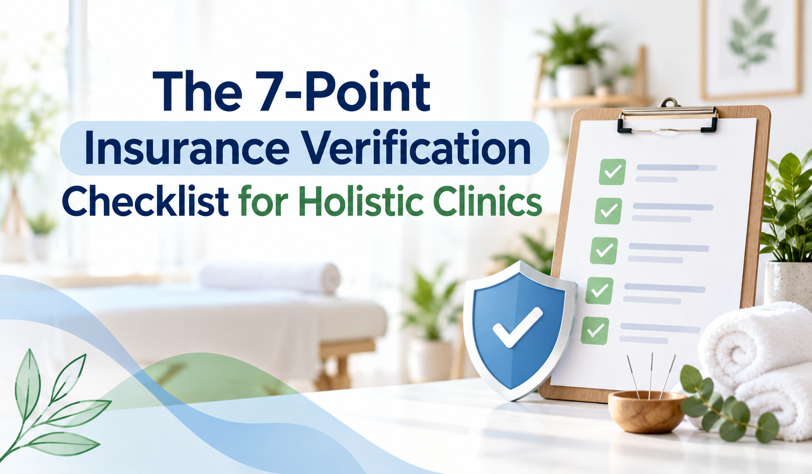 acupuncture verification of benefits checklist for holistic clinics